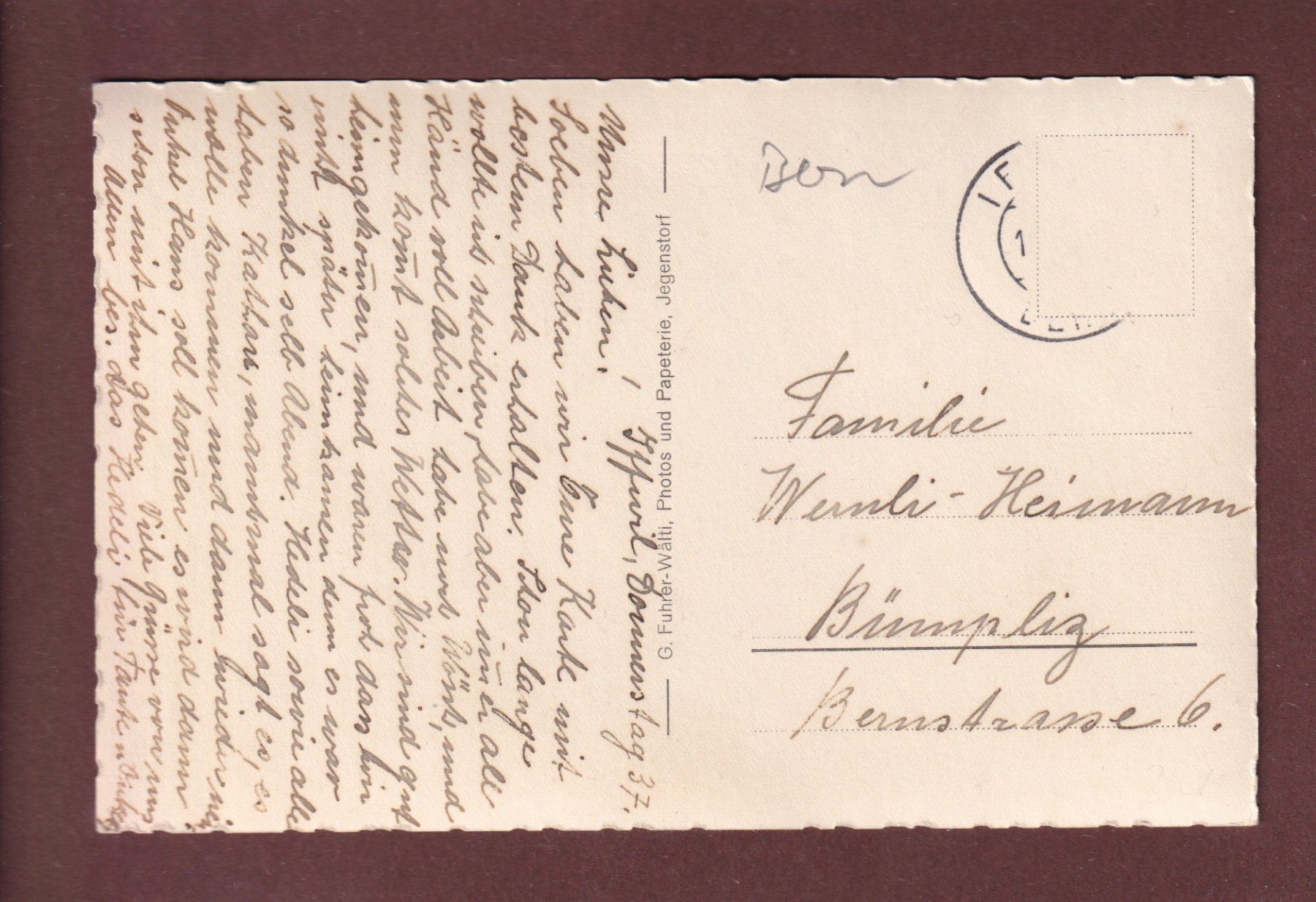 Cartes postales: IFFWIL - Schulhaus – D'occasion à Pully par nicecards-shop 1
