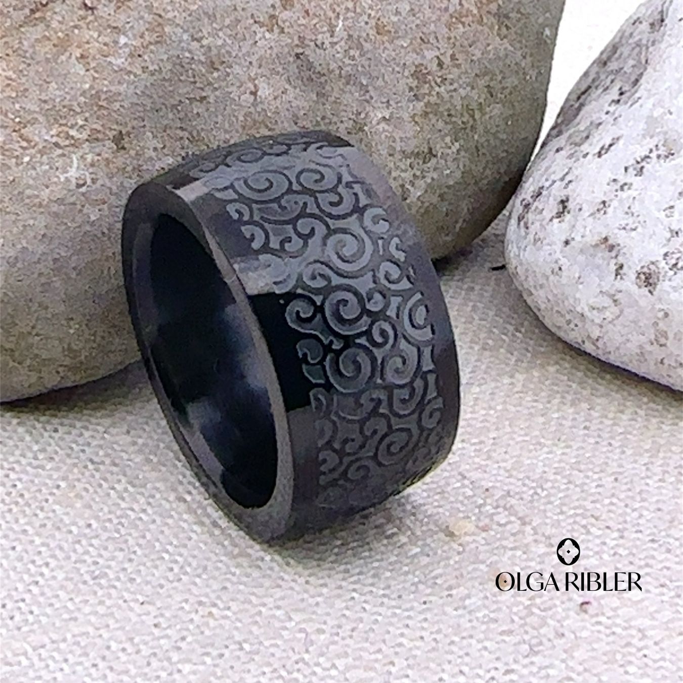 Olga Ribler Anelli: Statement Edelstahl Ring Ringgrösse 62 – Nuovo (secondo la descrizione) da Luzern venduto da Schmuckoutlet