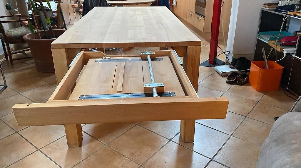 Tavoli: Table en Hêtre massif avec rallonge – Usato da Ballens venduto da jcd_l6pr 3