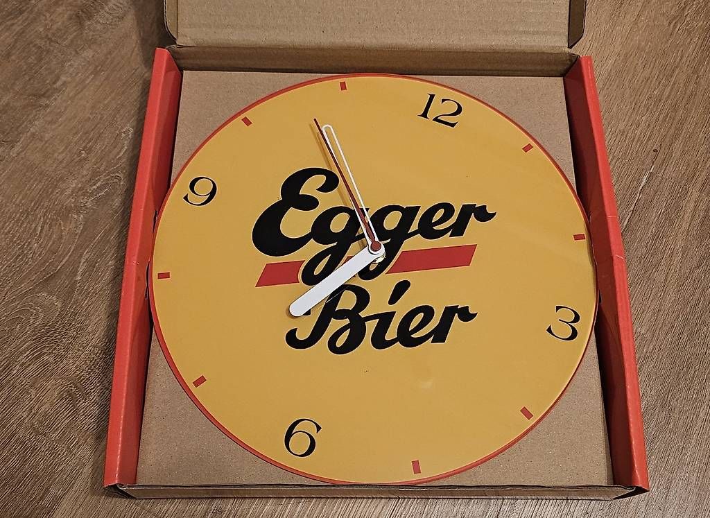 Uhren: Egger Bier Wanduhr – Neu (gemäss Beschreibung) aus Stettlen von Blubiblo