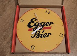 Egger Bier Wanduhr