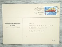 TR70 Enveloppe + Timbre Suisse 1962