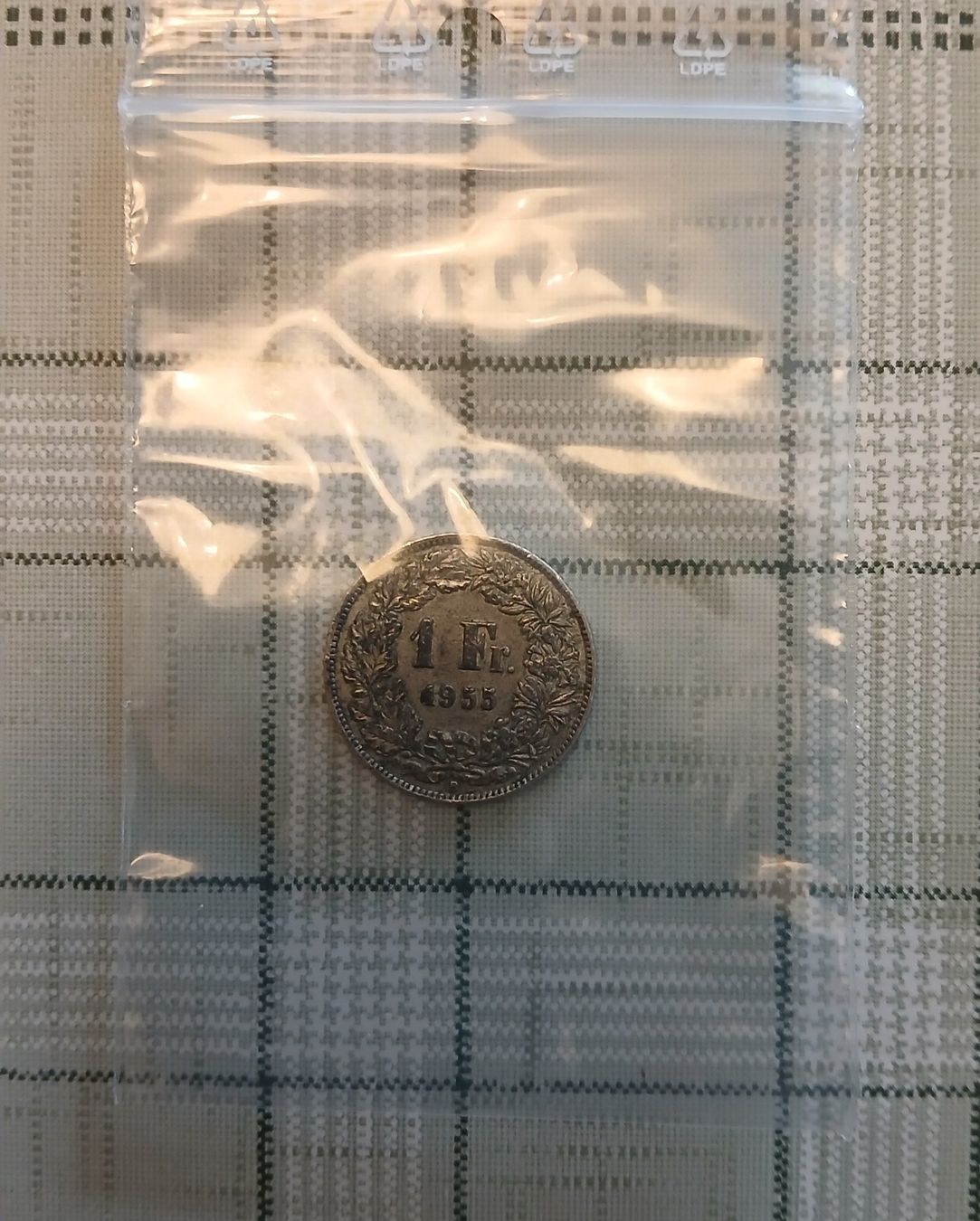 Tutti le monete: Silbermünze 1 Fr. 1955 – Usato da Ueberstorf venduto da tibolini