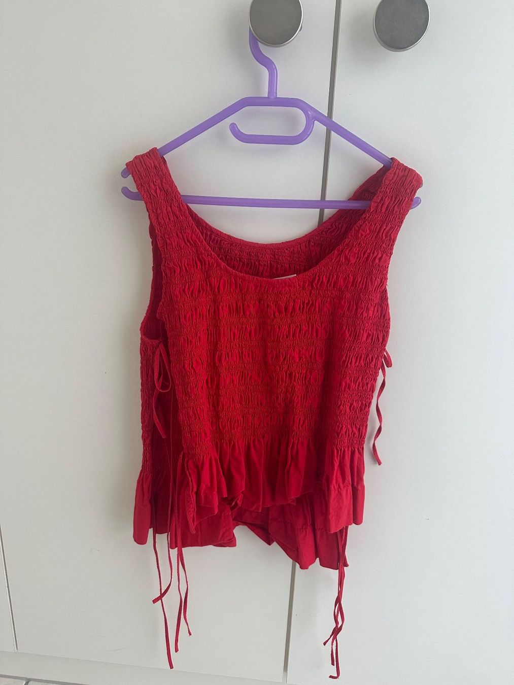 Ganni Top: GANNI smocked tie-fastening top – Usato da Uetikon am See venduto da sop_2ylg 2
