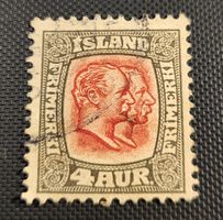 Island alte briefmarke