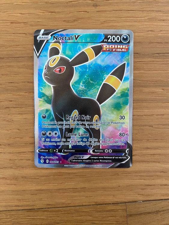 Noctali V 94/192 Poing Final - Ultraboost X Epée et Bouclier 7 Évolution Céleste - Coffret de 10 Cartes Pokémon Françaises
