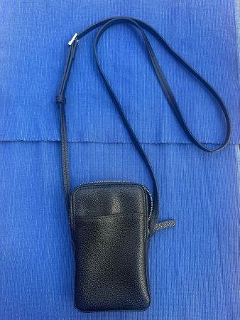 Leder HandyUmhängetasche, neuwertig