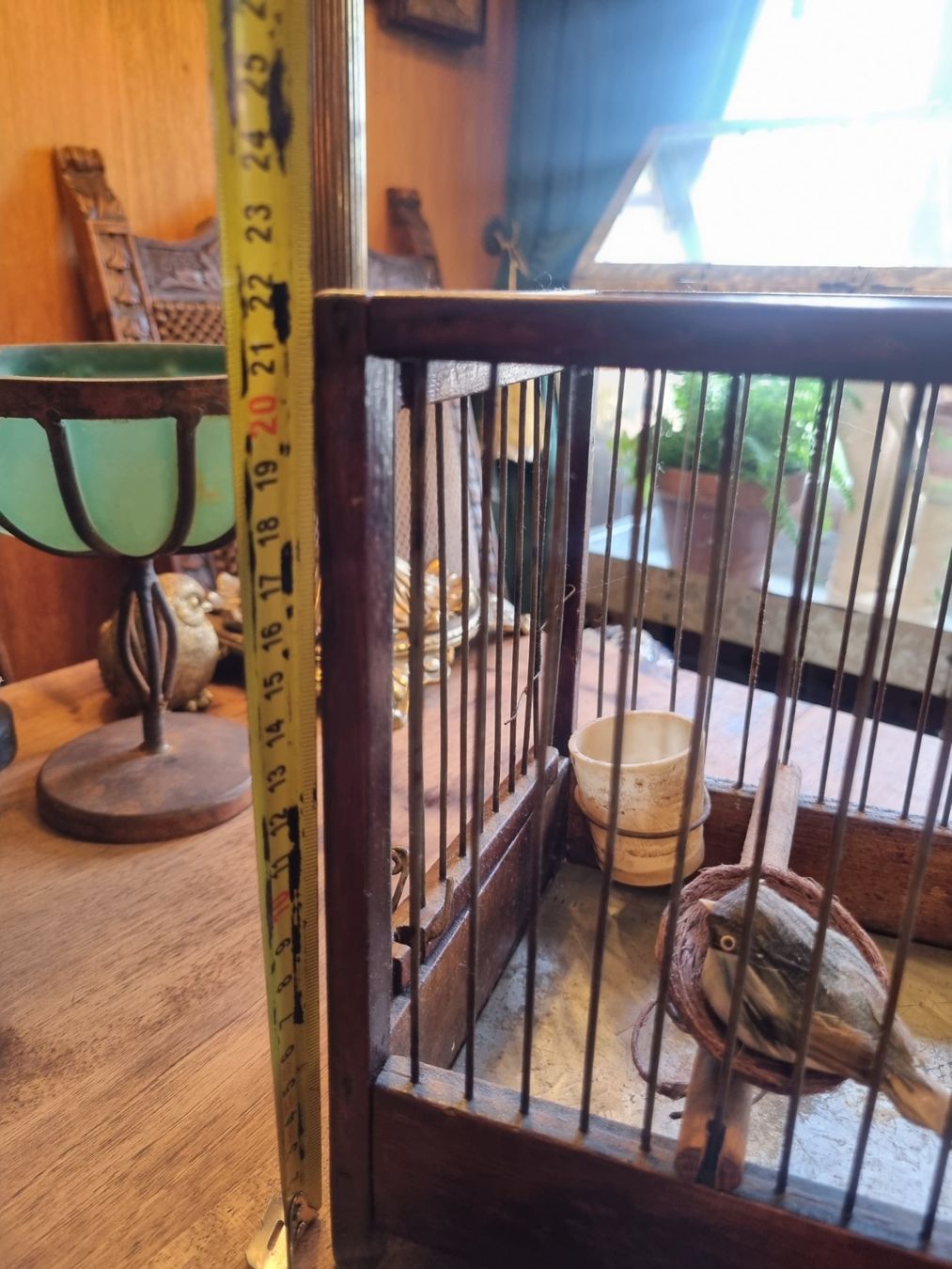 Vogelhäuser: Antiker Deko Vogelkäfig mit Vogel – Gebraucht aus Scharnachtal von devin03 2