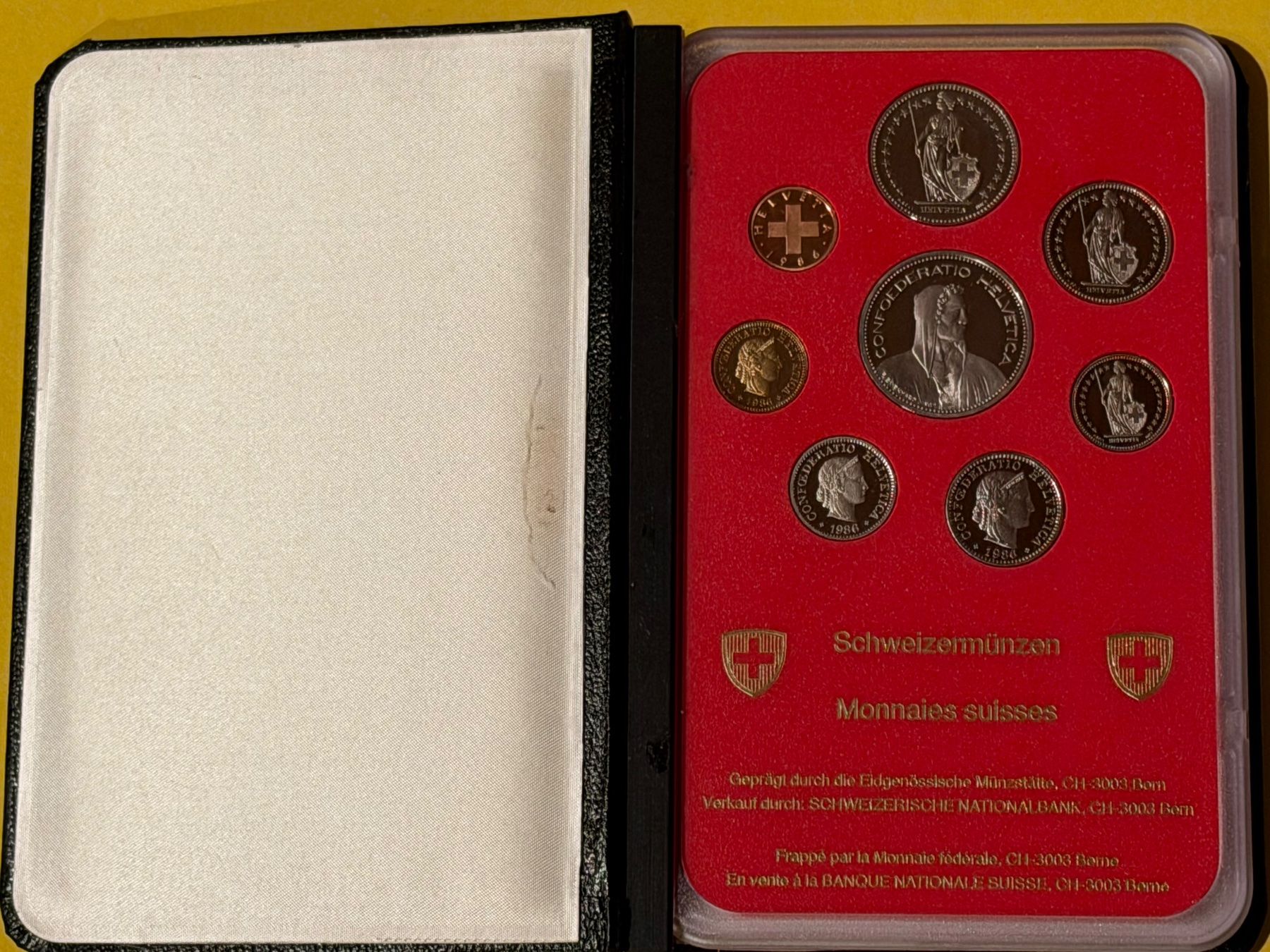 Tutti le monete: Schweizer Münzen / Münzsatz 1986 – Nuovo e nell'imballaggio originale da Volketswil venduto da eva_c76w 3