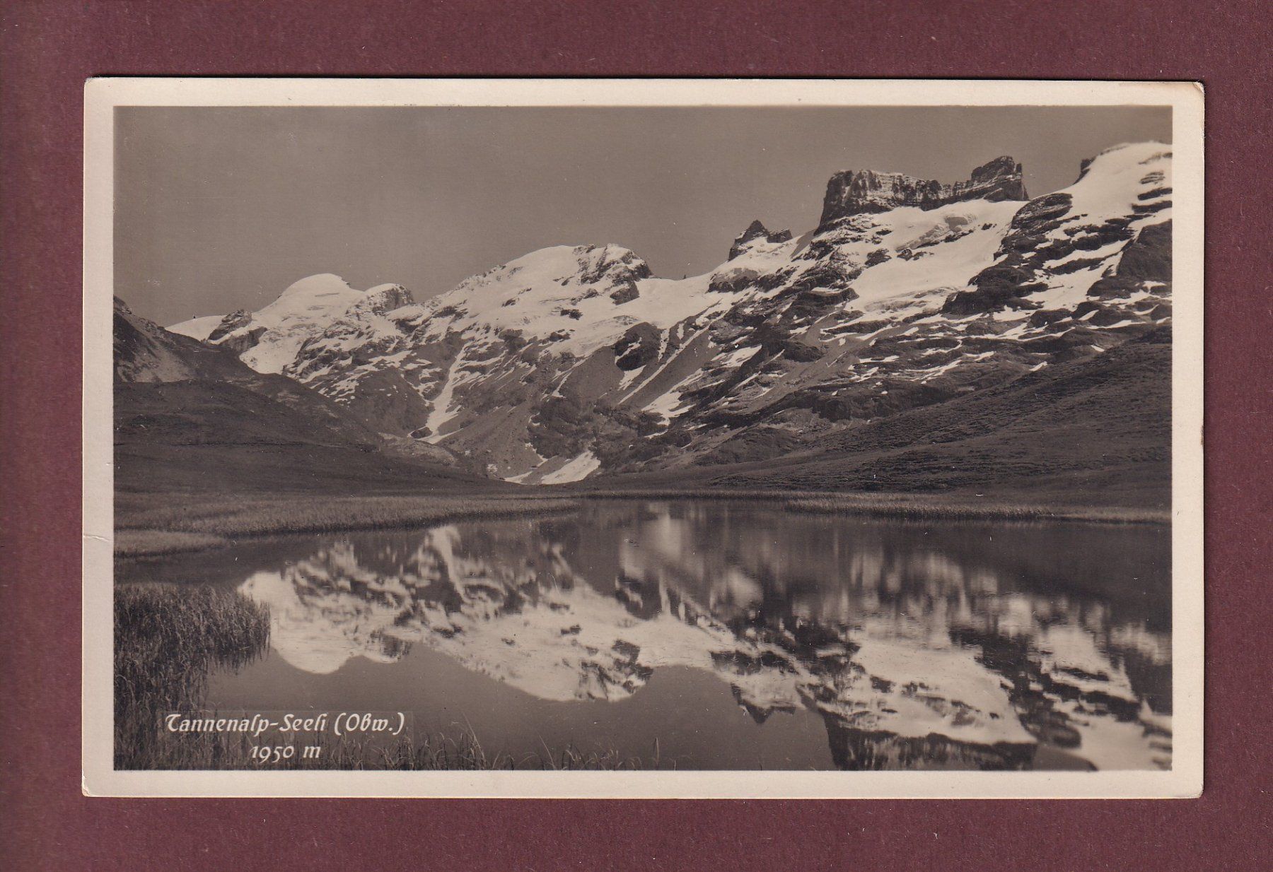 Cartoline postali: TANNENALP-SEELI - 1929 – Usato da Pully venduto da nicecards
