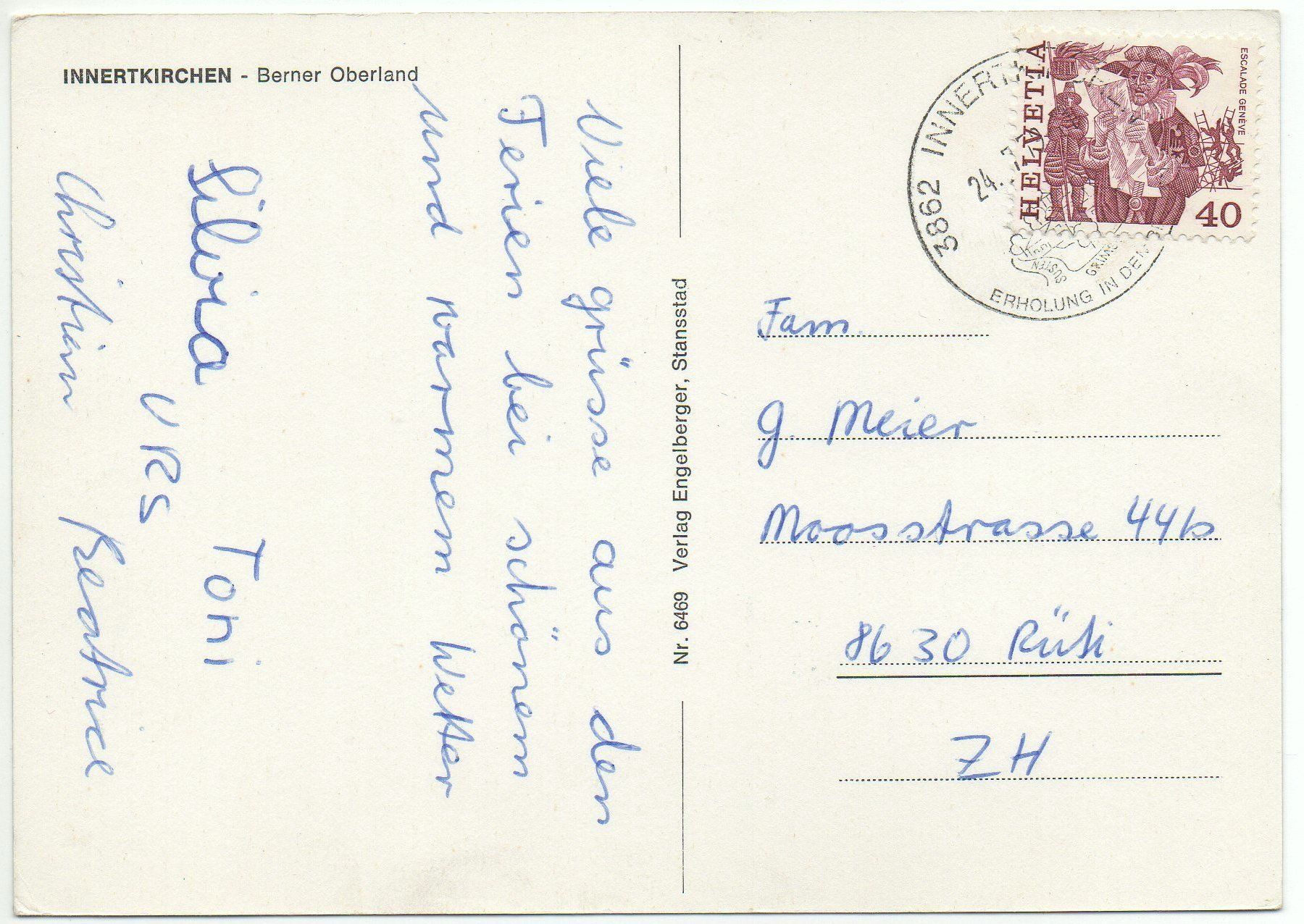 Cartoline postali: INNERTKIRCHEN Postauto - Tankstelle BP – Usato da Jona venduto da philajona 1