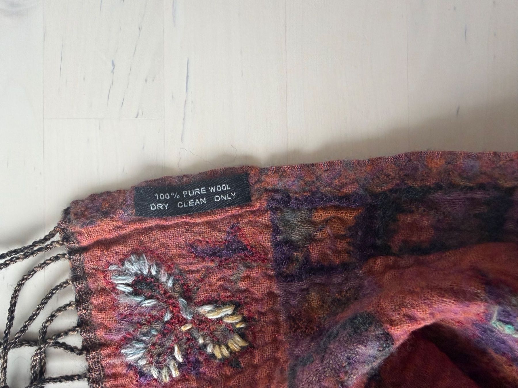 Foulards, Tücher & Schals: Warmer Winter Schal mit Fransen, Blumenmuster – Neu (gemäss Beschreibung) aus Glattpark(Opfikon) von infinite_bags101 3