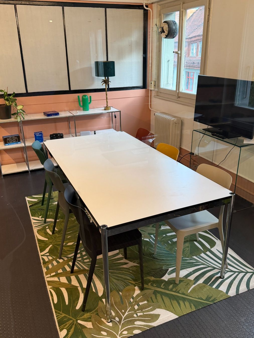 USM Tavoli: USM Haller Table 200x100cm Perlgrau – Usato da Fribourg venduto da elguero 2