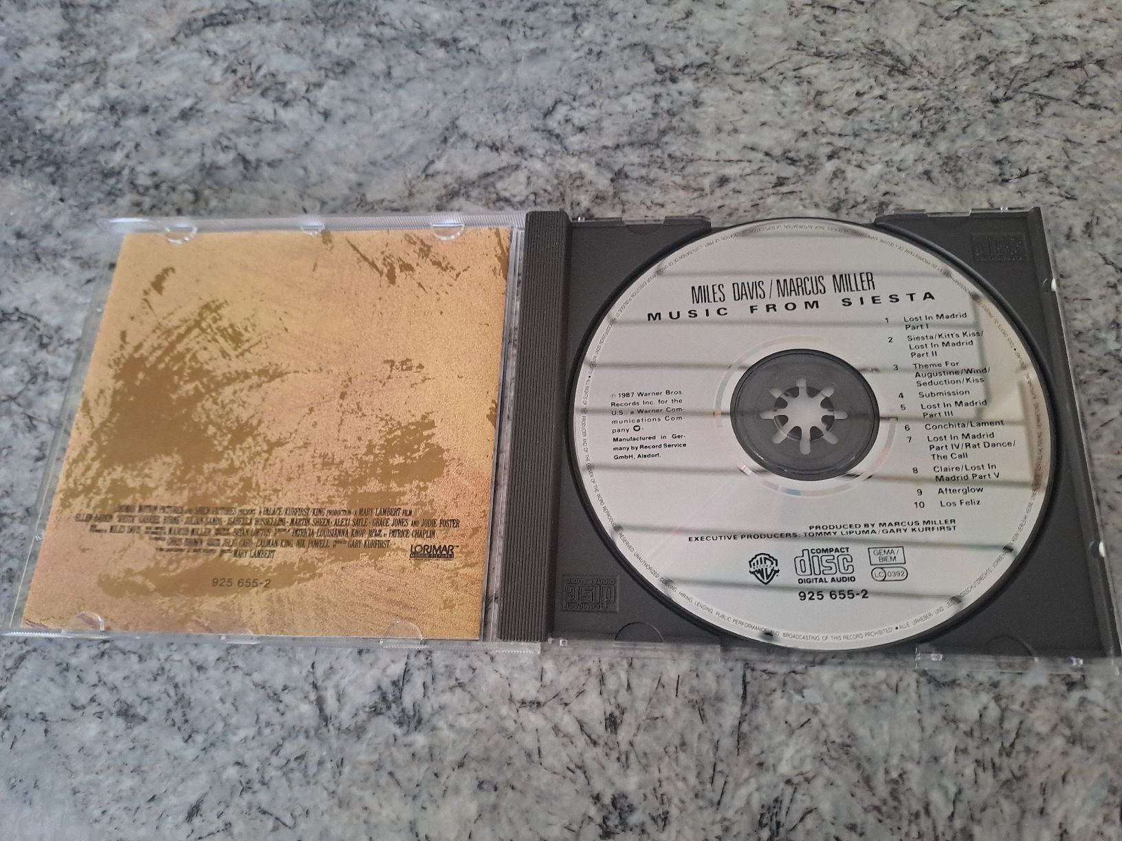 CD: CD  MILES DAVIS/ MARCUS MILLER  "Siesta" Warner Bros. – Usato da Uetendorf venduto da Essiggurken 1
