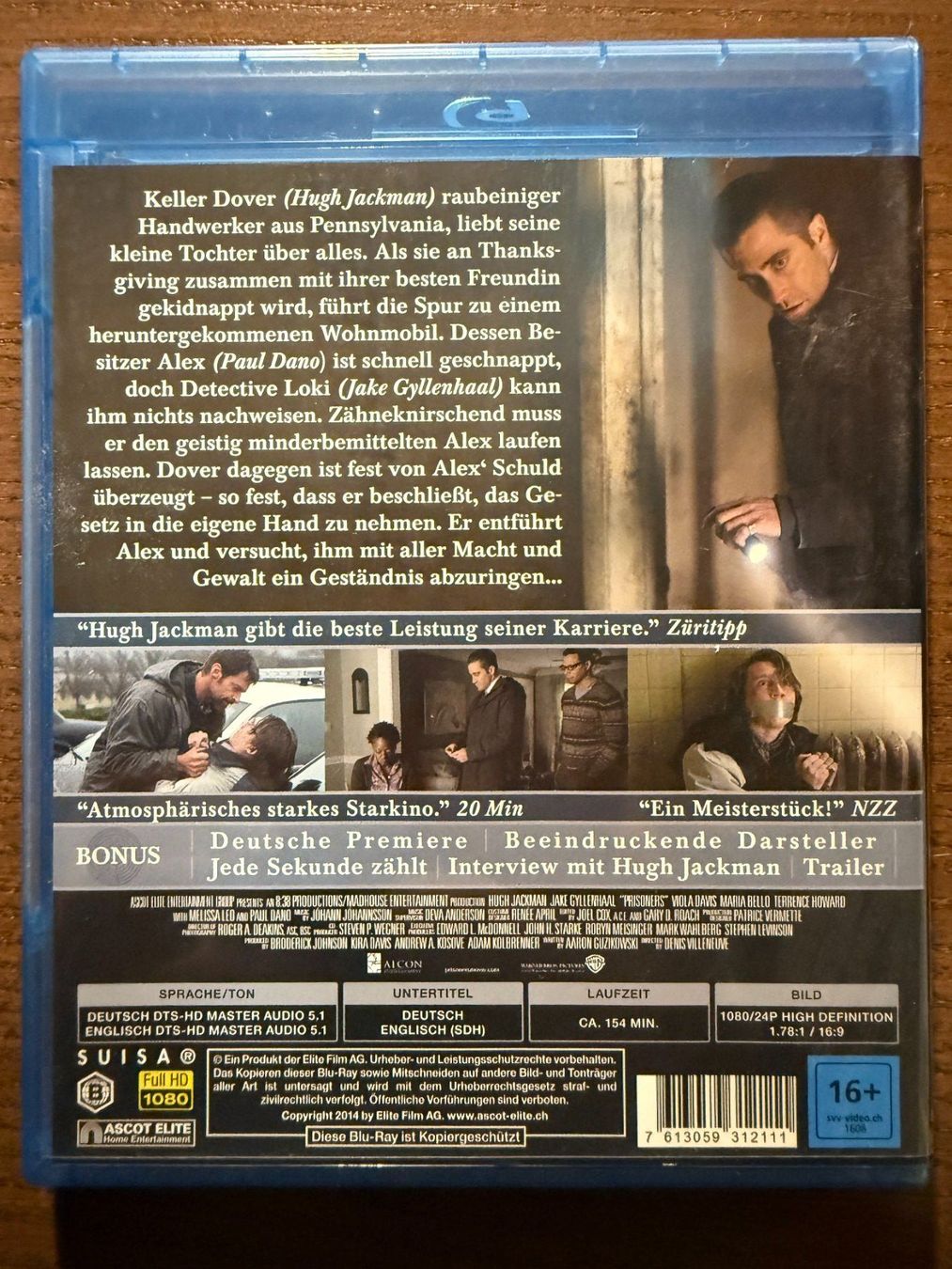 Tutti i DVDs: Prisoners – Usato da Zürich venduto da Blu-ray_ZH 1