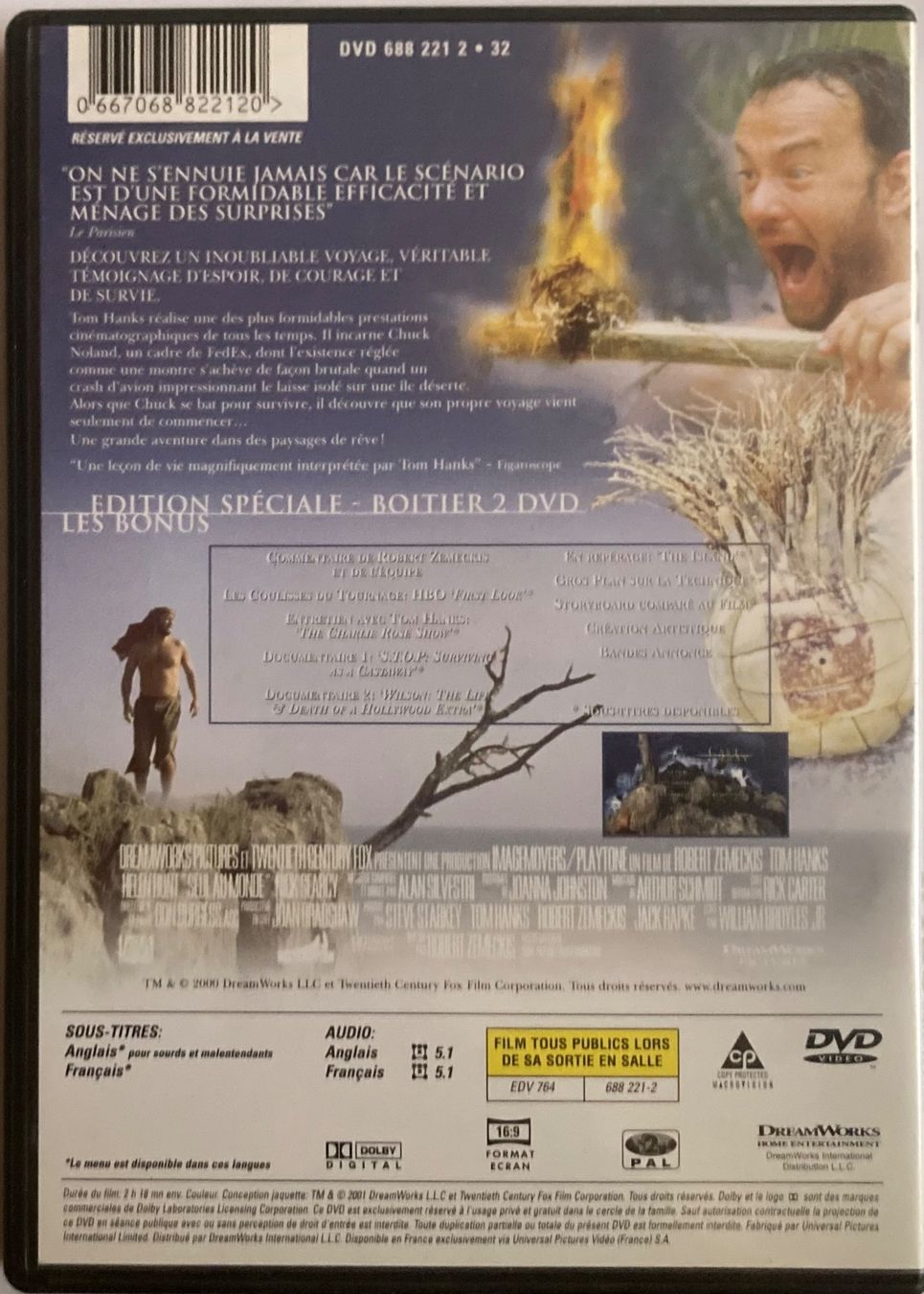 Tous les DVDs: TOM HANKS - SEUL AU MONDE – D'occasion à Poliez-Pittet par Newtown-Records 1