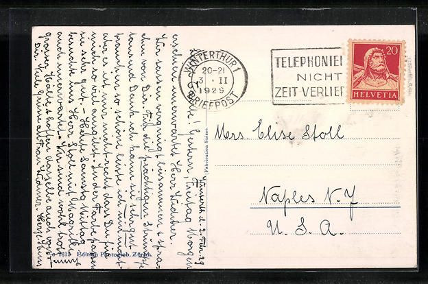 Cartoline postali: AK Winterthur, Neue Kantonsschule, 1929 – Usato da Berlin venduto da bartko-reher 1