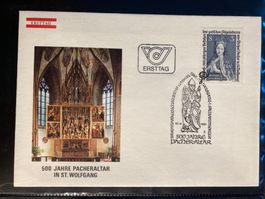 Österreich 1981 ill. Ersttagsbrief Pacheraltar St. Wolfgang