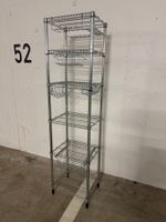 Metallregal OMAR von IKEA mit Körbchen, Haken, 1 Schublade