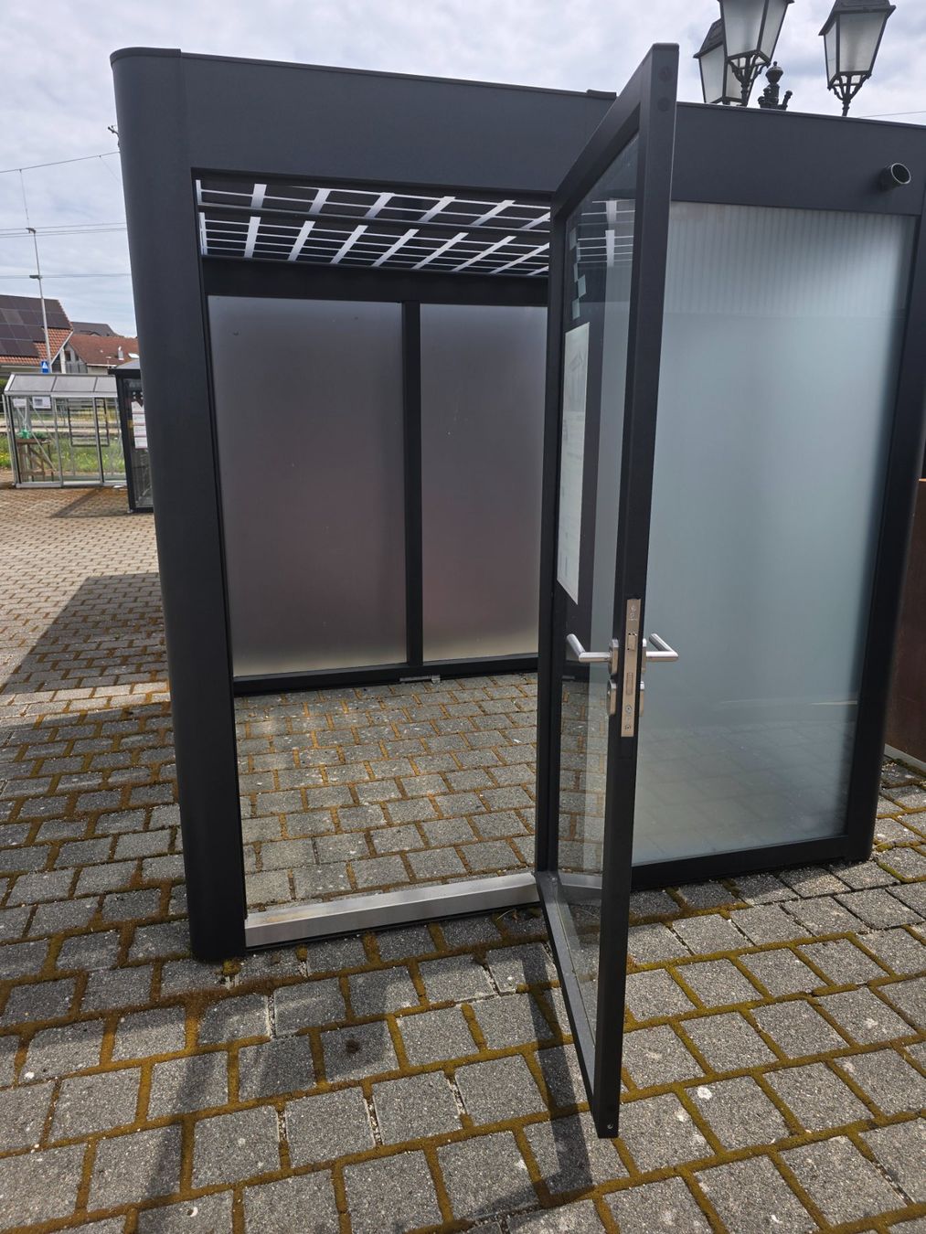 Casette da giardino & serre: Glashaus Pavillon Anthrazit Gebraucht – Usato da Gontenschwil venduto da colibri24. 2