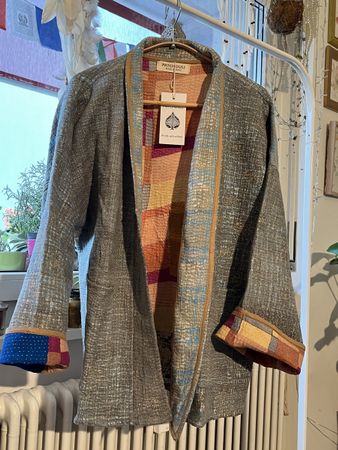Vintage Patchwork Kantha Jacket – Handmade & Unique