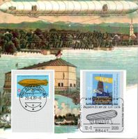 ERSTER ZEPPELIN LUFTSCHIFF DER WELT FOLDER ROMANSHORN - BR60