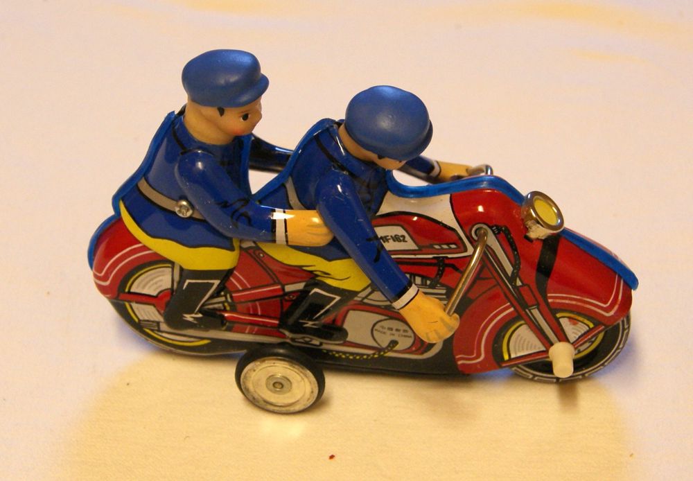 Jouet Ancien Moto à Friction – Tôle – Cord PN Allemagne – Années 1960