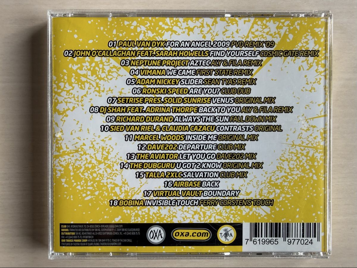 CD: OXA Trance Parade 2009 CD ! – Usato da Oberried Brienz venduto da Chyara 1