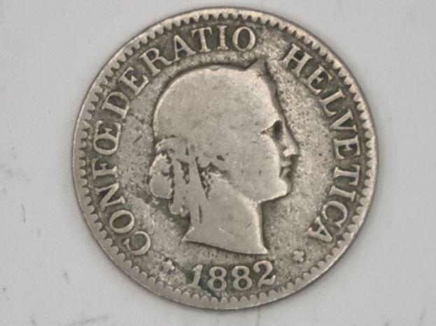 Tutti le monete: 10 rappen 1882 – Usato da Bure venduto da chap981
