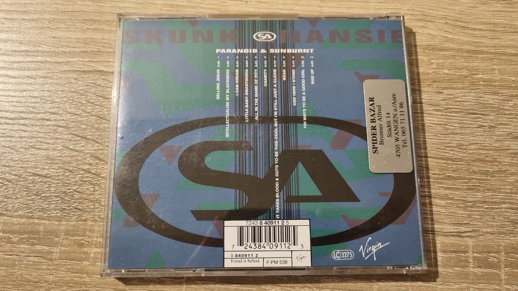 CD: Skunk Anansie - Paranoid & Sunburnt – Usato da Hagenbuch ZH venduto da lecterr55 2