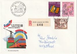 Tag der Briefmarke 1988, LANGNAU, Umschlag