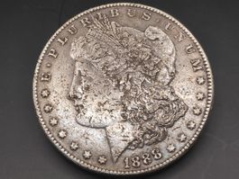 1888 Morgan Silber Dollar