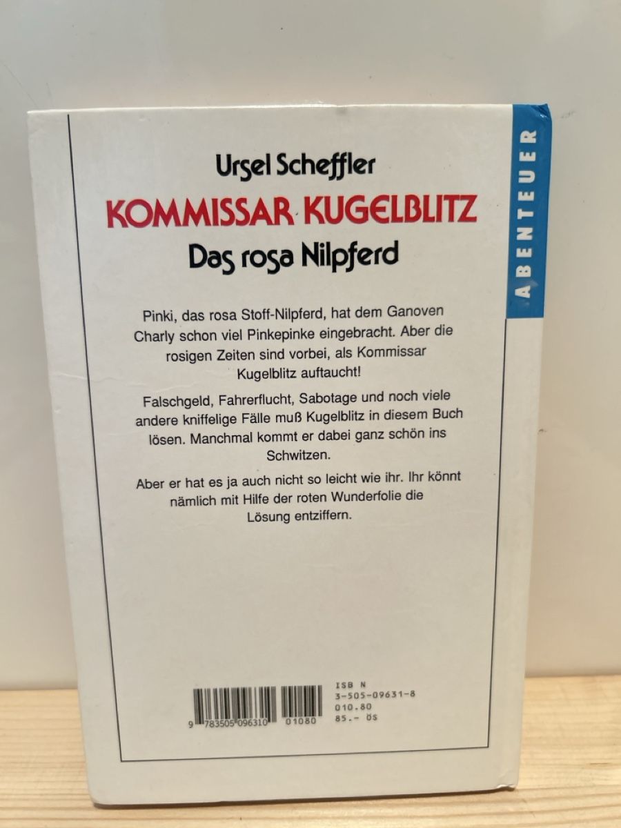 Libri: Kommissar Kugelblitz - Das rosa Nilpferd – Usato da Bern venduto da mil_g69v 1