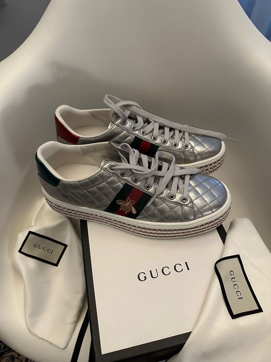 Gucci Scarpe da donna: Gucci Ace Sneaker Kristall Gr. 38,5 – Nuovo (secondo la descrizione) da Binningen venduto da Yuliya15