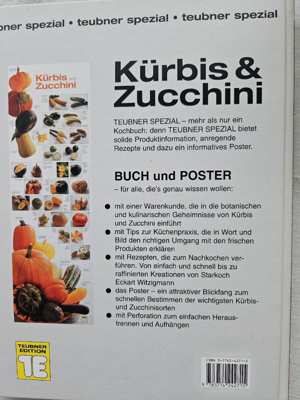 Libri: TEUBNER SPECIAL KÜRBIS & ZUCCHINI KOCHBUCH  – Usato da Wohlen AG venduto da Colina 1