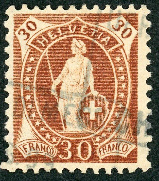 Alle Briefmarken: STRICH – Gebraucht aus Opfikon von Pritt04 1
