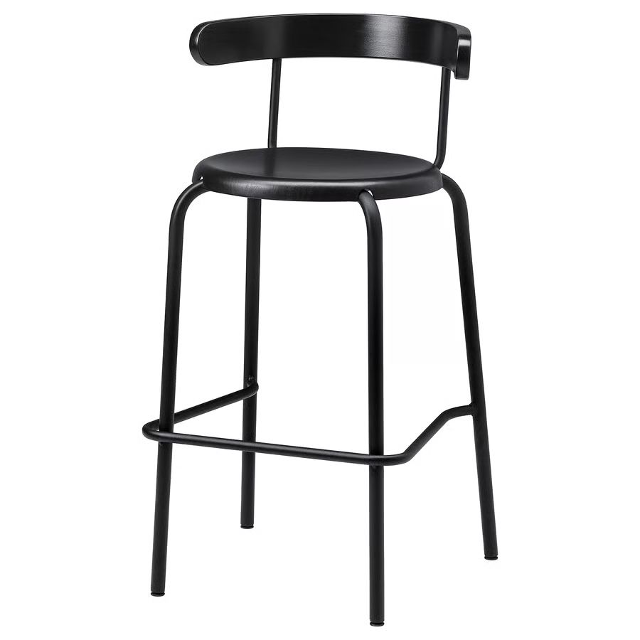 Ikea Hocker: IKEA black wooden barstool (2x) – Neu (gemäss Beschreibung) aus Biel/Bienne von tom_5jfw