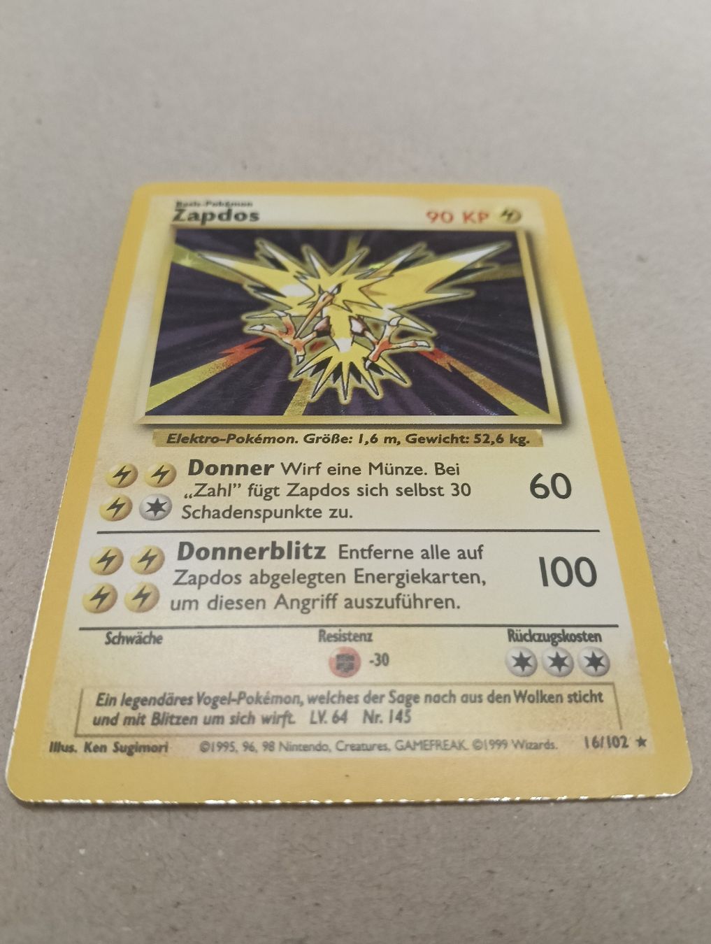 Pokémon Cartes à collectionner: Pokemon karte Base Set Zapdos – D'occasion à LEUZIGEN par mic_sdh5 1