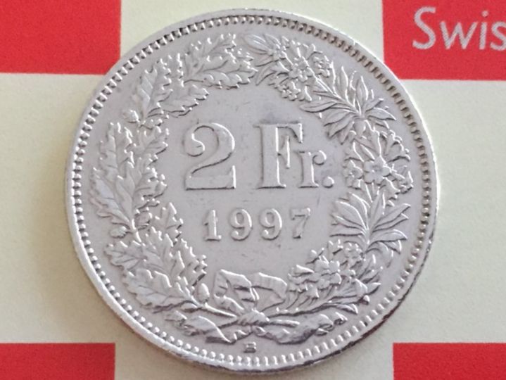 Tutti le monete: 2 Franken 1997 ss-vz – Usato da Elsau venduto da herbybay