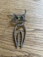 Bewegliche Katzen Brosche