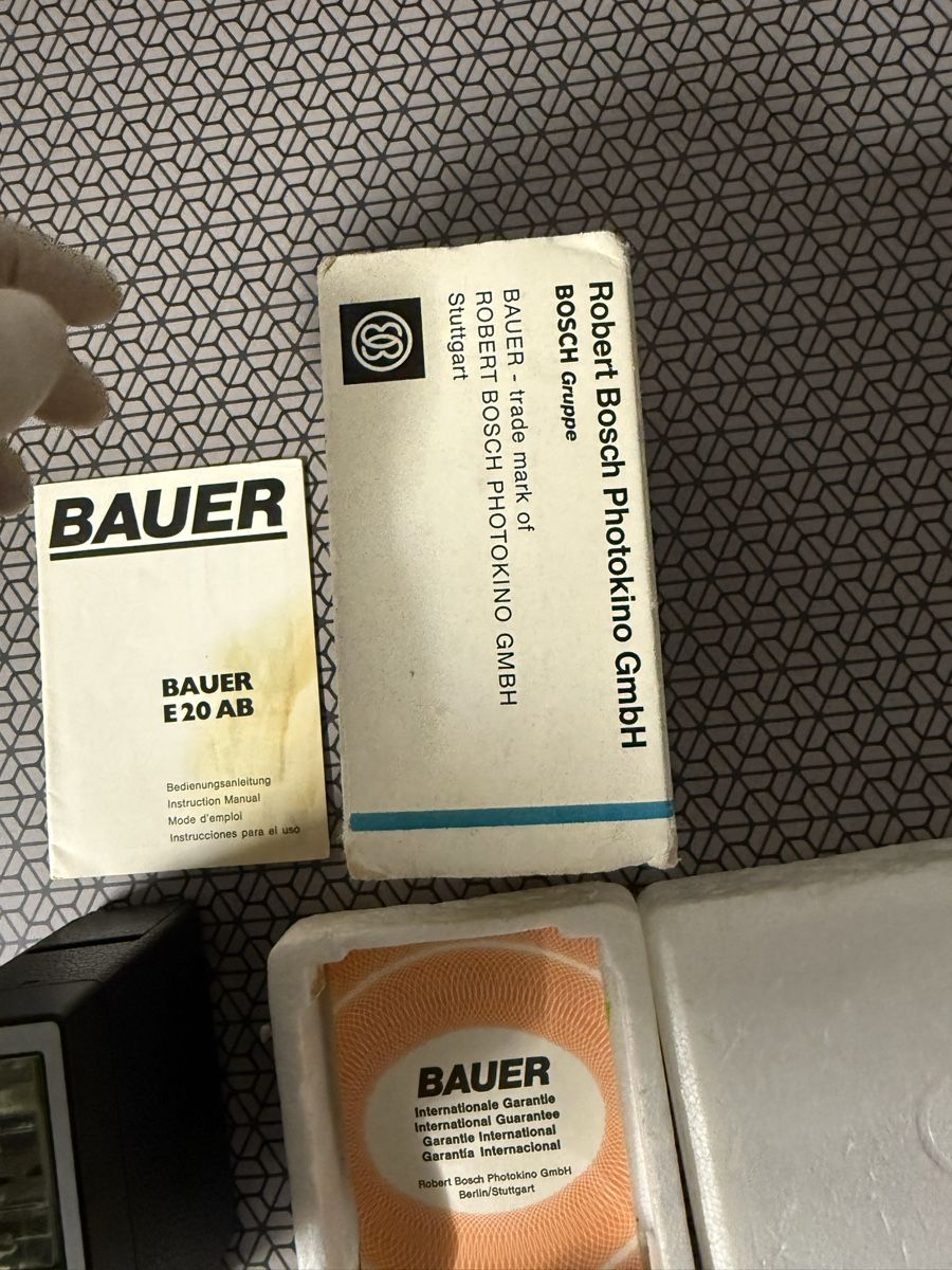 Flash: Bauer E 20 AB Kamerablitzgerät - Vintage, ungetestet – Difettoso da Basel venduto da Gamebeard 2