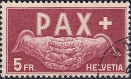 1945, PAX Nr.273 (Betende Hände), Luxusstück Mörschw. 300.-+