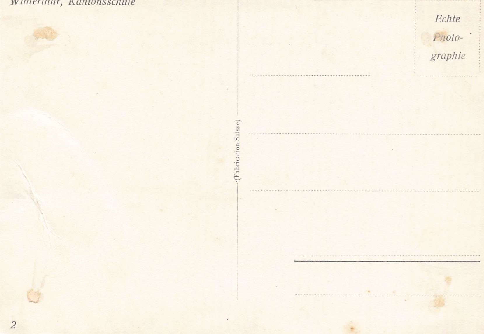 Cartoline postali: Winterthur (ZH) Kantonsschule G – Usato da Biasca venduto da Blenio71 1