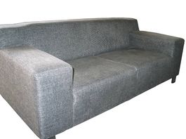 Stoff Sofa Grau