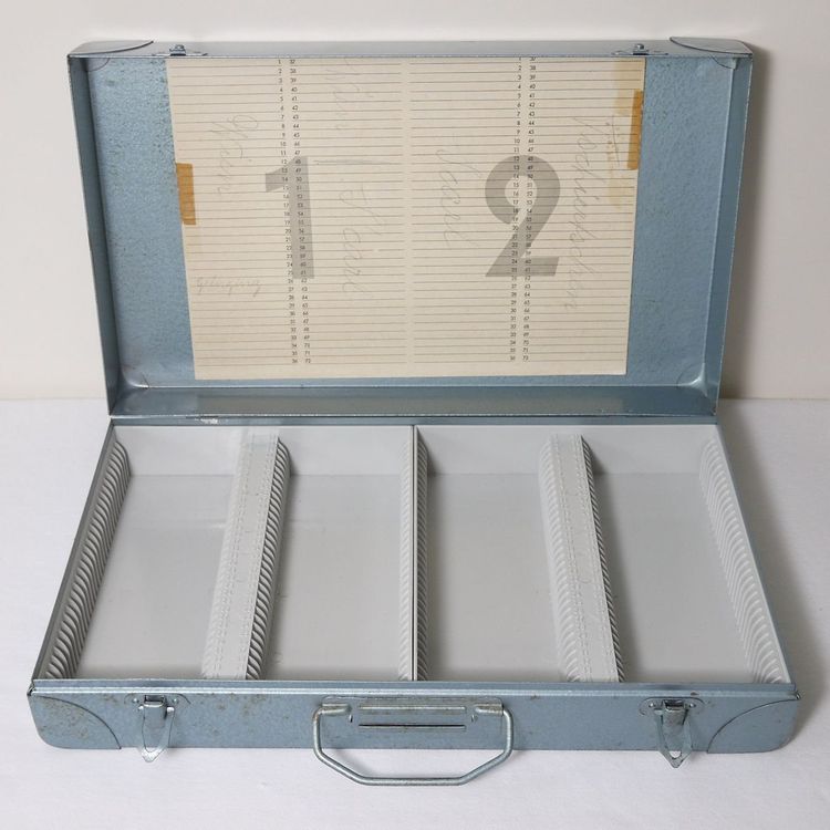 Projecteur Diapos Vintage Aldis – Métal Vert Avec Malle De Transport, Occasion