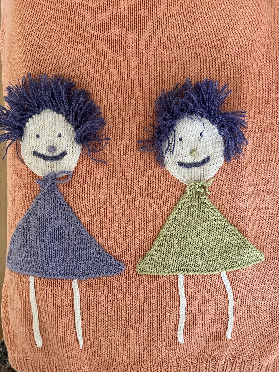 Maglioni & Felpe: Lustiger Mädchenpulli Handgestrickt – Usato da Rorschacherberg venduto da Artmaru 4