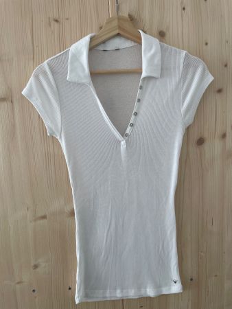 Guess Poloshirt, weiss, Gr. XS