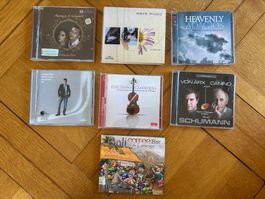 Lot de 7 CDs variés: classique, ambiance etc