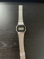 Armbanduhr Casio Digital A168 silberfarben gebraucht