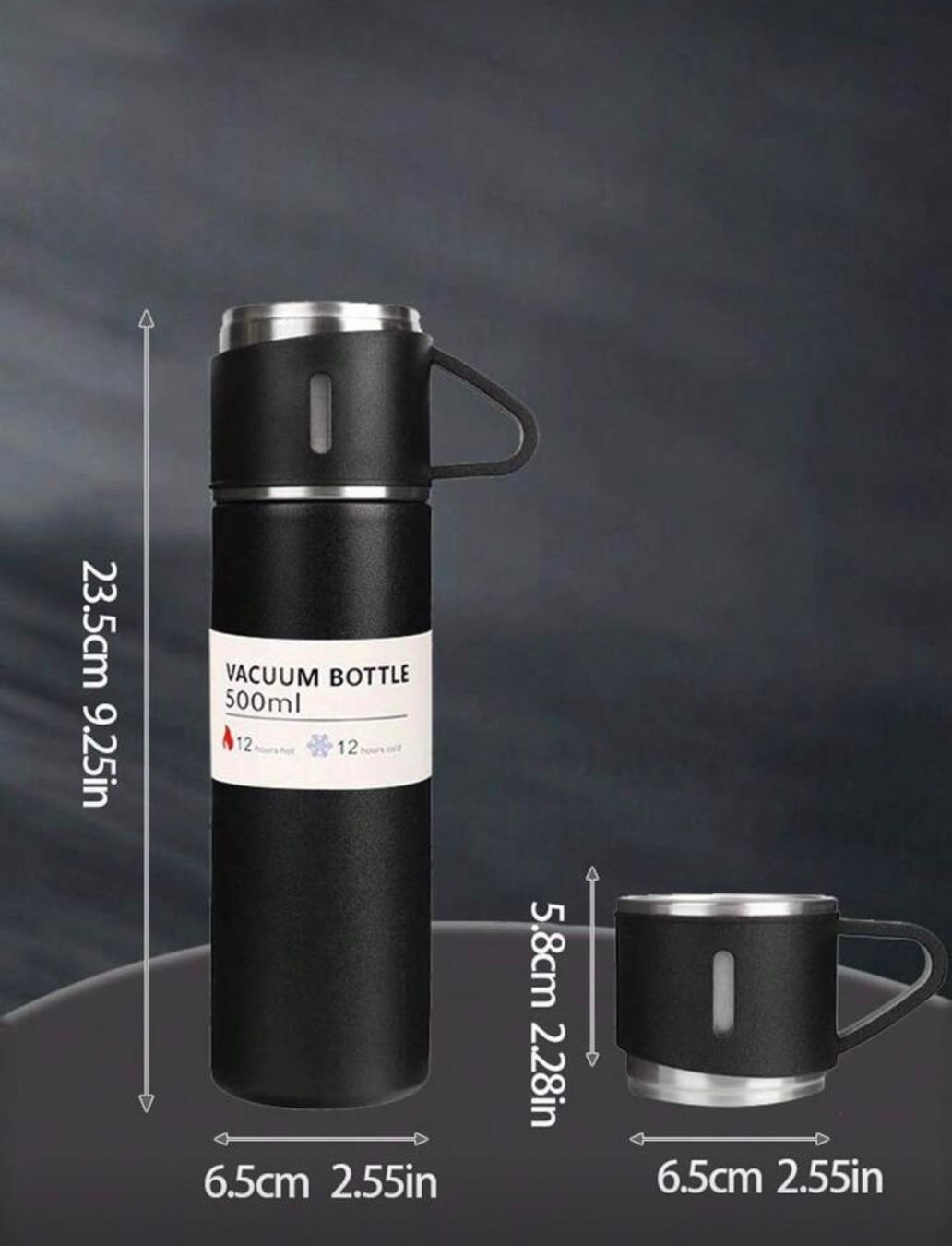 Trinkflaschen & Thermosflaschen: Thermo-Set, Vakuumflasche 500ml mit 3 Bechern – Neu und originalverpackt aus Emmenbrücke von ShopDirect 2